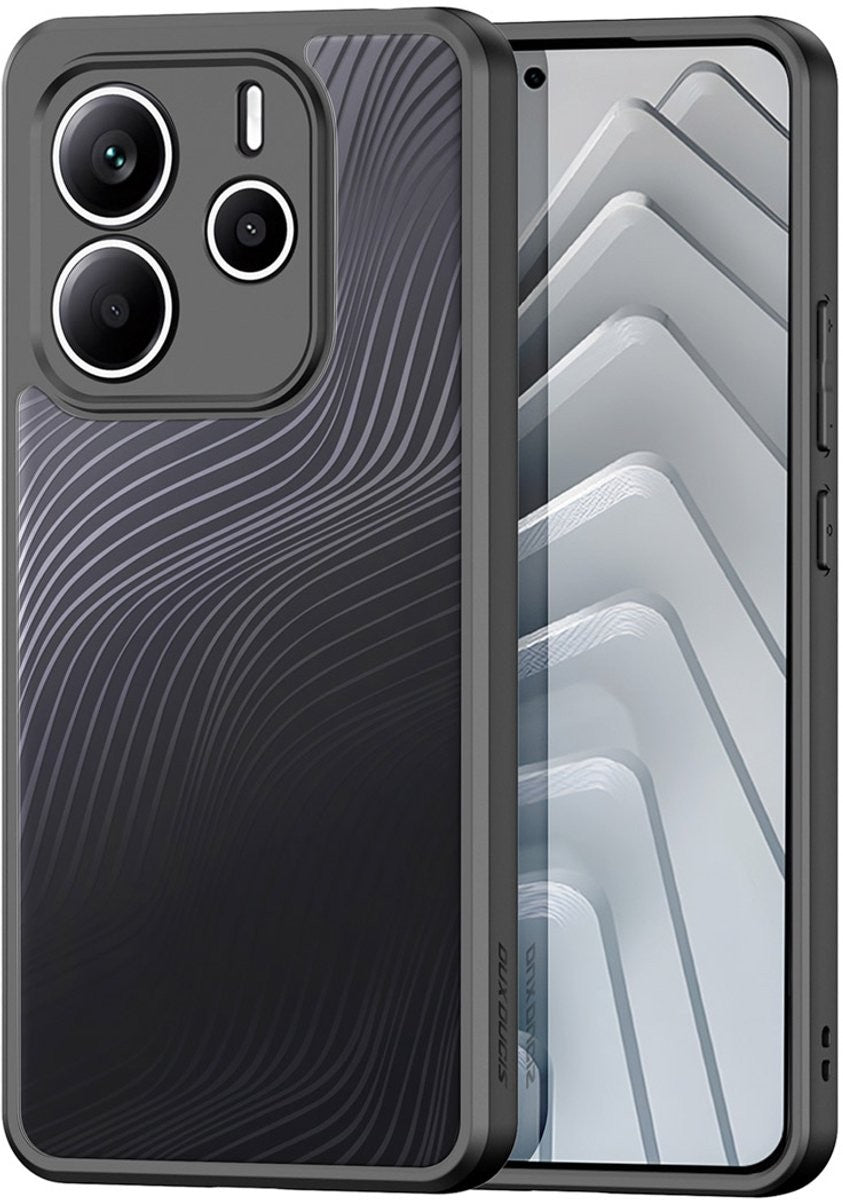 Ümbris Dux Ducis Aimo Xiaomi Redmi Note 14 5G  (läbipaistev / must)