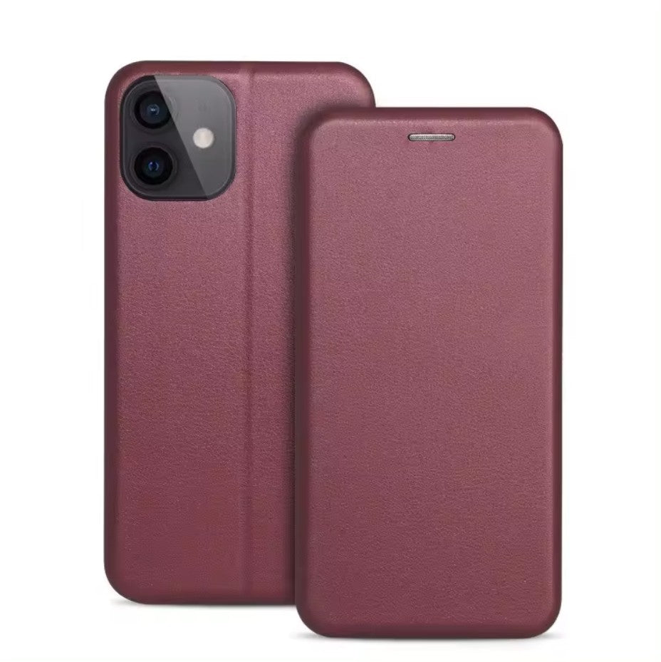 Ümbris kaanega Book Elegance Xiaomi Redmi Note 14 4G (viinamari)