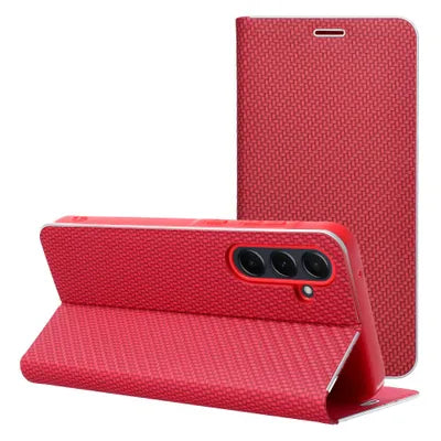 Ümbris kaanega LUNA Book Carbon Xiaomi Redmi Note 15 Pro Plus 5G (punane)