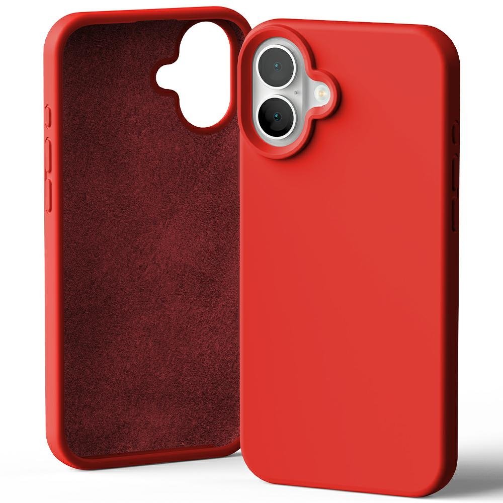 Silikoon "Mercury Silicone" iPhone 16 Plus (punane)