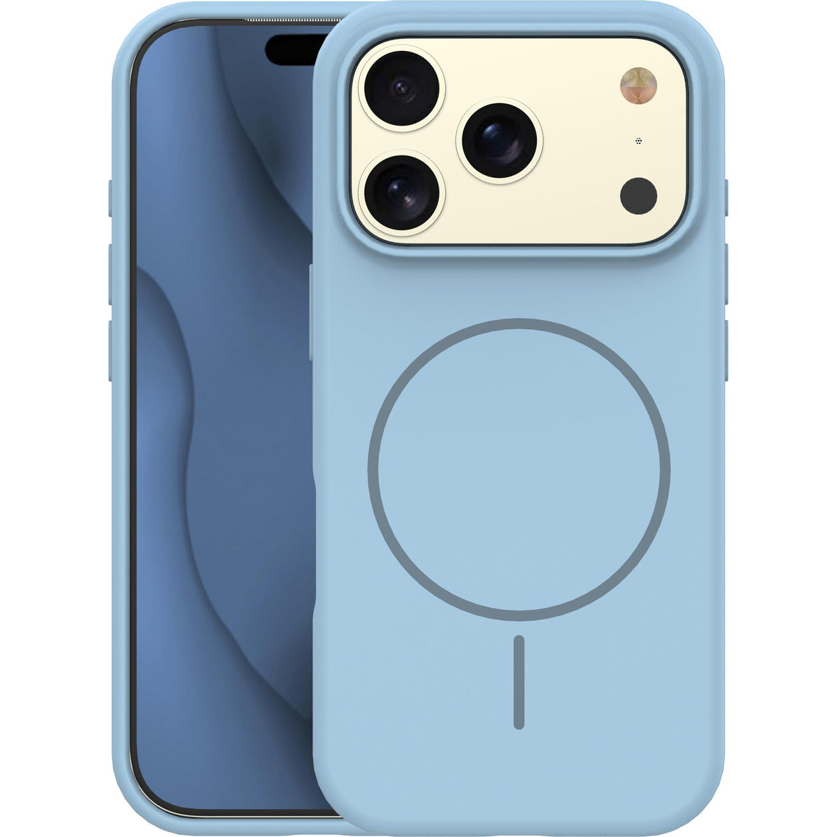 Ümbris Silicone Thin Mag Apple iPhone 17 Pro (helesinine)