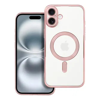 Ümbris MagSafe Electro Mag iPhone 16 Plus (läbipaistev/roosakuldne)