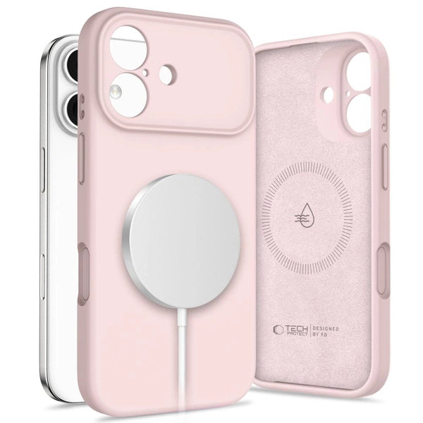 Ümbris Tech-Protect Silicone MagSafe iPhone 17 (roosa)