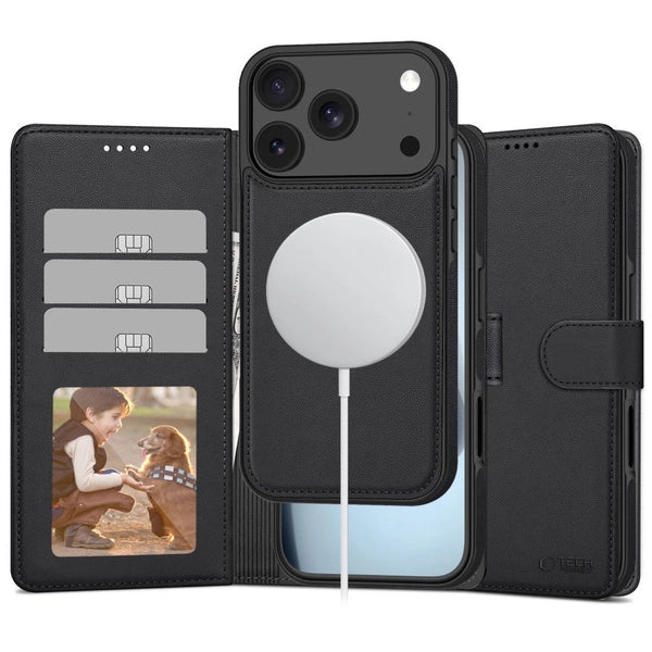 Ümbris Tech-Protect Wallet MagSafe iPhone 17 Pro (must)