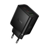 Adapter Hoco 2x USB C + USB A QC3.0 PD 3A 65W N75 (must)