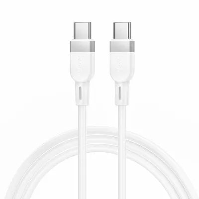 Juhe Hoco X109 60W USB-C to USB-C (1m / valge)