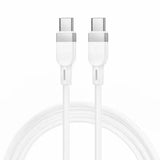 Juhe Hoco X109 60W USB-C to USB-C (1m / valge)