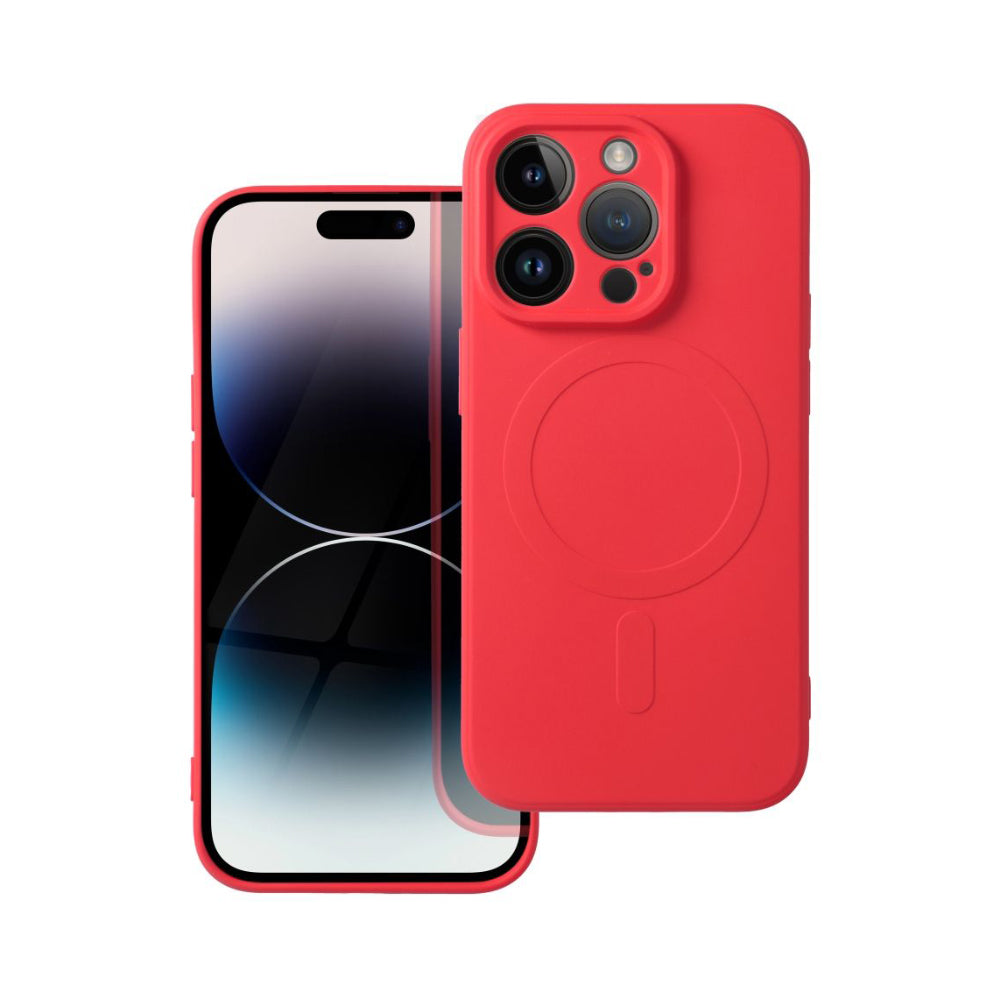 Ümbris Silicone Mag Cover iPhone 13 Pro Max (punane)