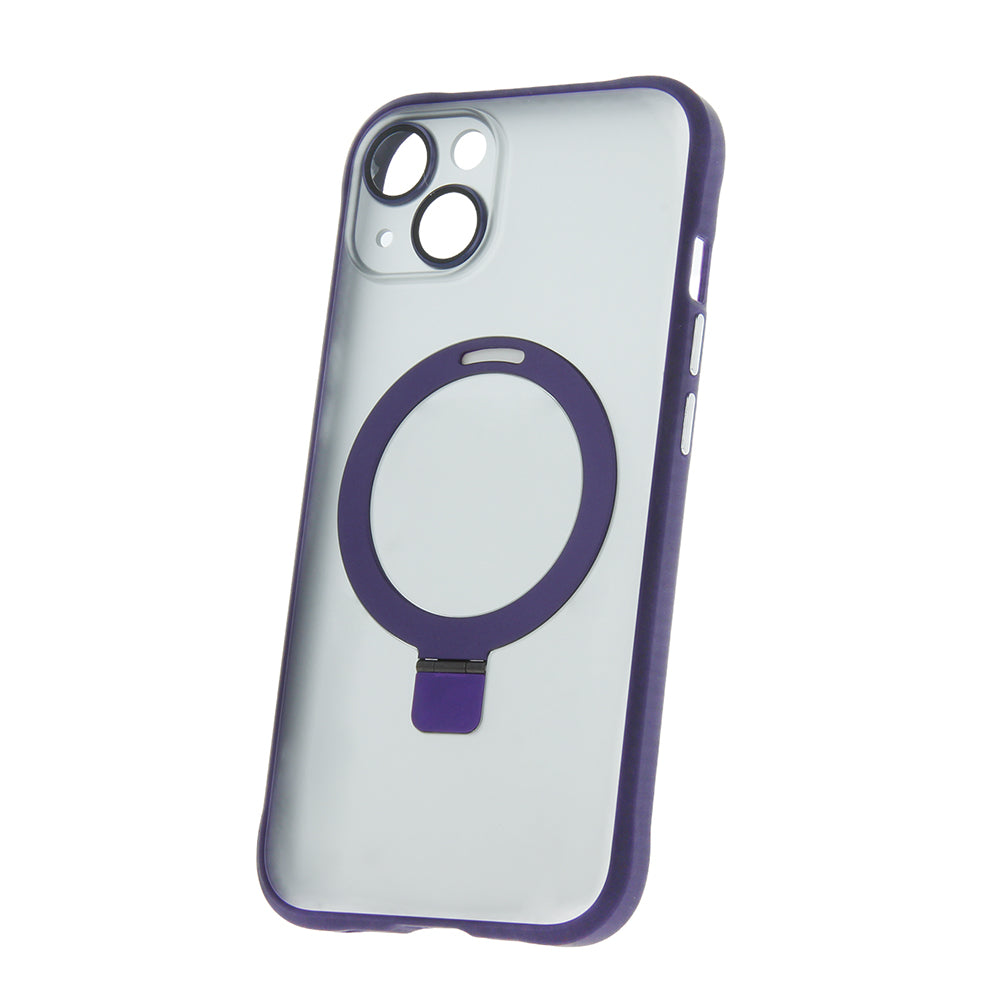 Ümbris Mag Ring Apple iPhone 12 (tumelilla)