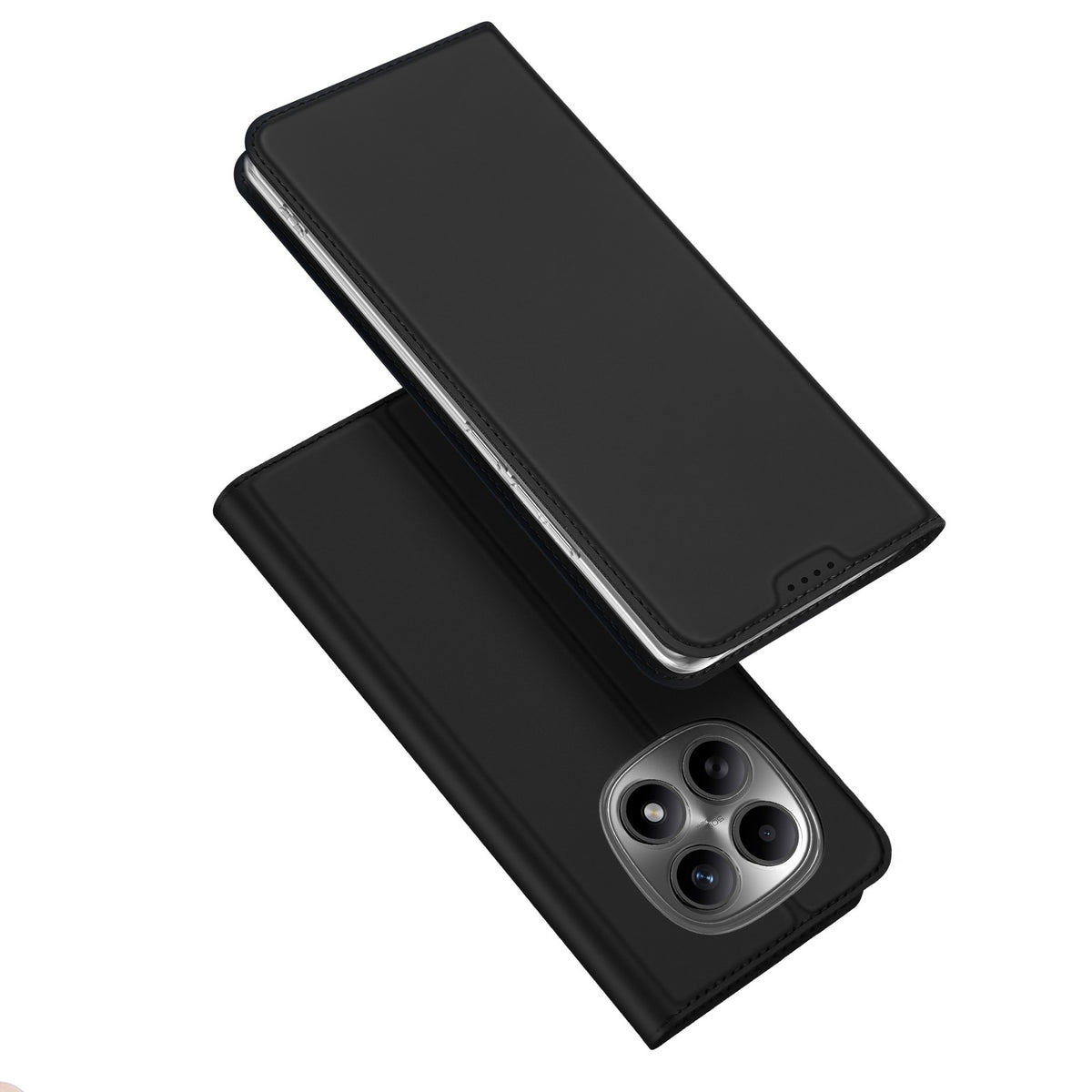 Ümbris kaanega Dux Ducis Skin Pro Xiaomi Redmi Note 15 4G / Redmi Note 15 5G (must)