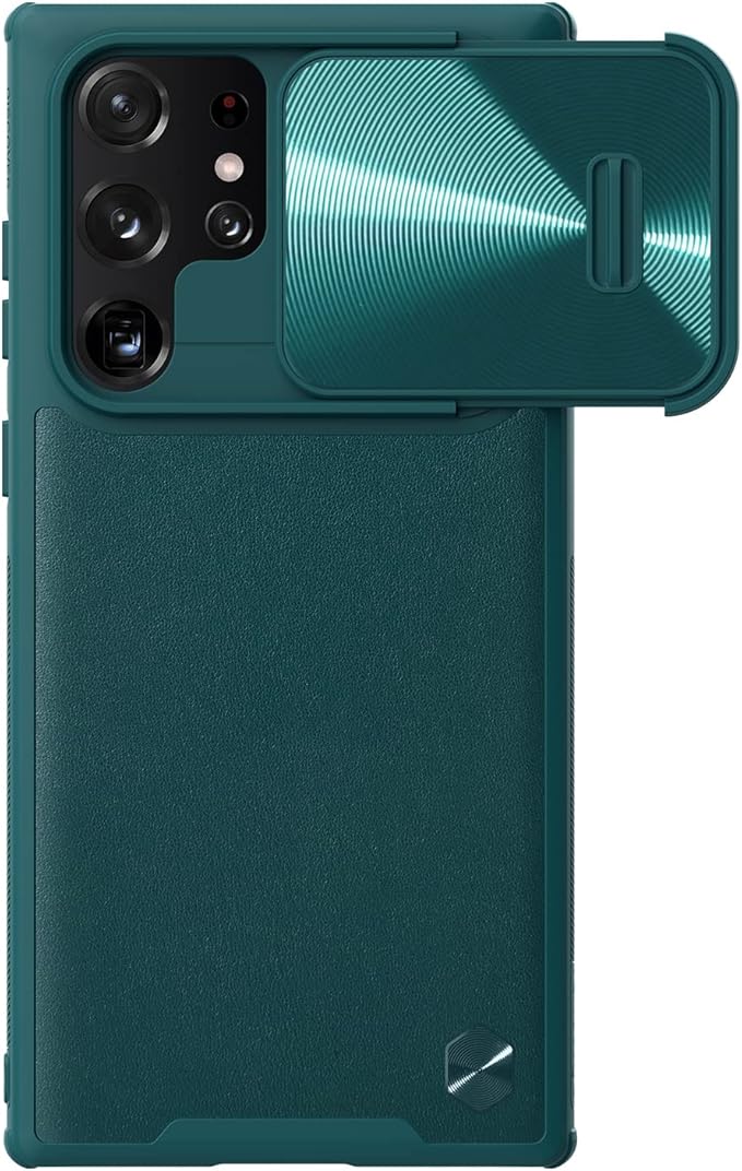 Ümbris Nillkin Camshield Leather Samsung S22 Ultra (roheline)