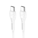 Juhe Hoco X37 60W USB-C to USB-C (1m / valge)