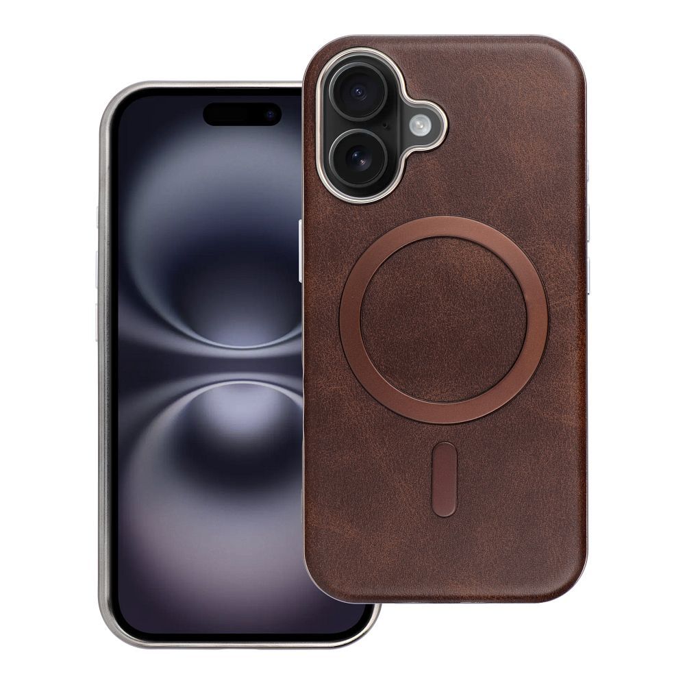 Ümbris Gentleman Mag iPhone 16  (pruun)