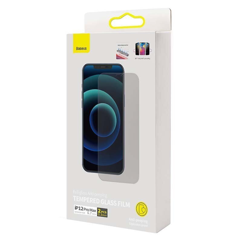 Kaitseklaas Baseus 0.3mm Tempered Glass Film iPhone 12 Pro Max (läbipaistev)