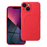 Silikoon Mag Cover iPhone 13 (punane)