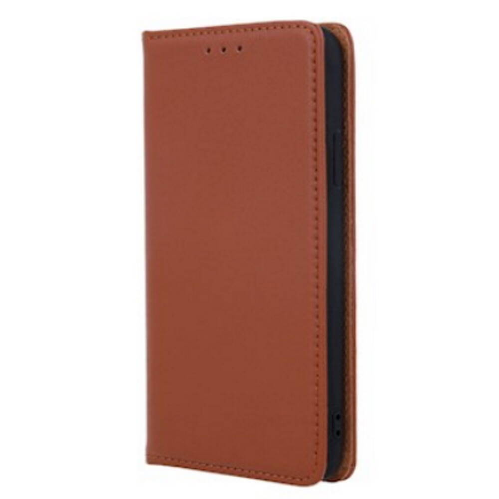 Ümbris kaanega Leather SMART PRO iPhone 14 (pruun)
