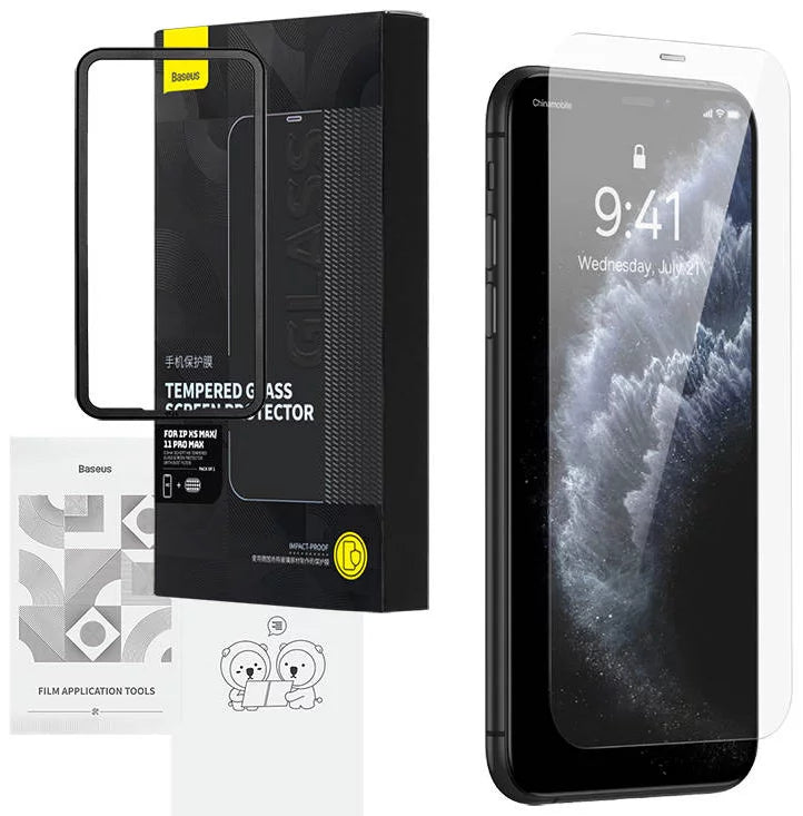 Kaitseklaas Baseus 0.3mm Tempered-Glass Apple iPhone X/XS/11 Pro (läbipaistev)