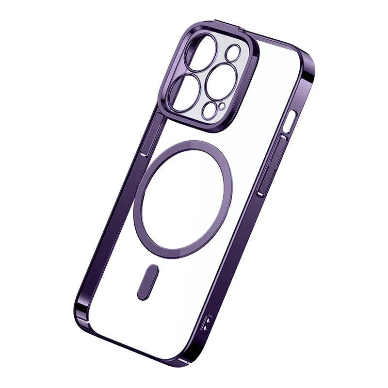 Ümbris Baseus Protective MagSafe Case iPhone 14 Pro Max (läbipaistev/lilla)