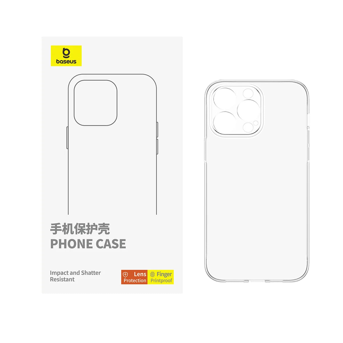 Ümbris Baseus Simple 2 Protective Case iPhone 12/ 12 Pro (läbipaistev)