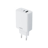 Laadija Maxlife MXTC-10, USB-C+USB-A, 30W (valge)