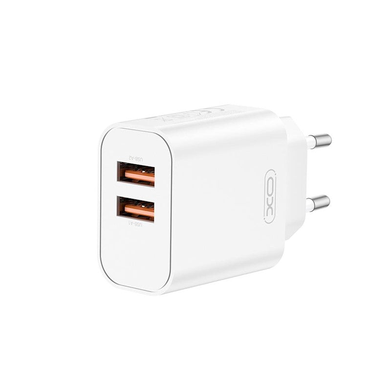 Laadija XO CE34, 2X USB-A (1m / valge)