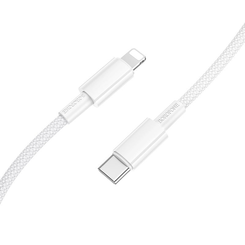 Juhe BOROFONE BX117 Type-C to Lightning (1m / valge) — SkyMobile e-pood