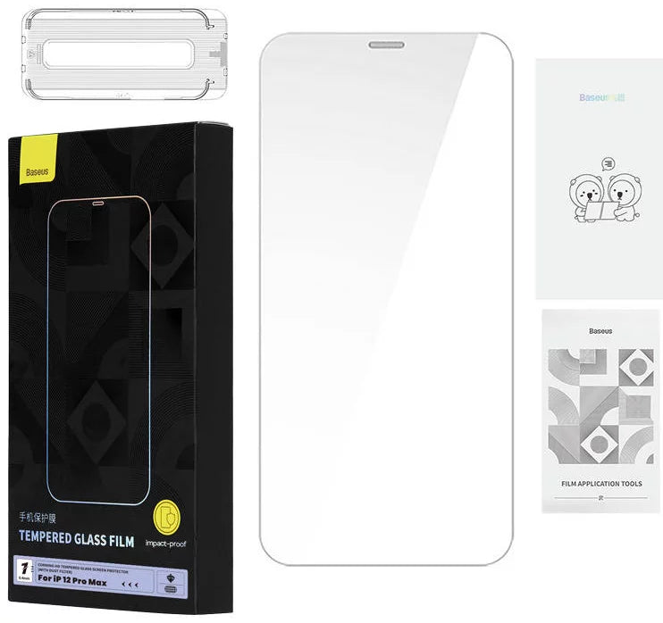 Kaitseklaas Baseus 0.4mm Tempered Glass Film iPhone 12 Pro Max (läbipaistev)