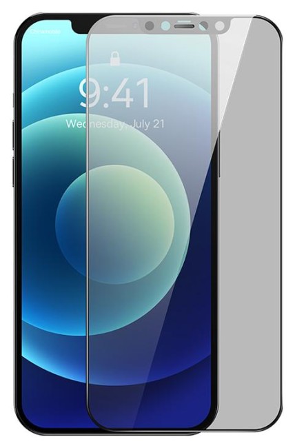 Kaitseklaas Baseus 0.3mm Tempered-Glass Privacy Crystal Series Apple iPhone 12/12 Pro (läbipaistev)