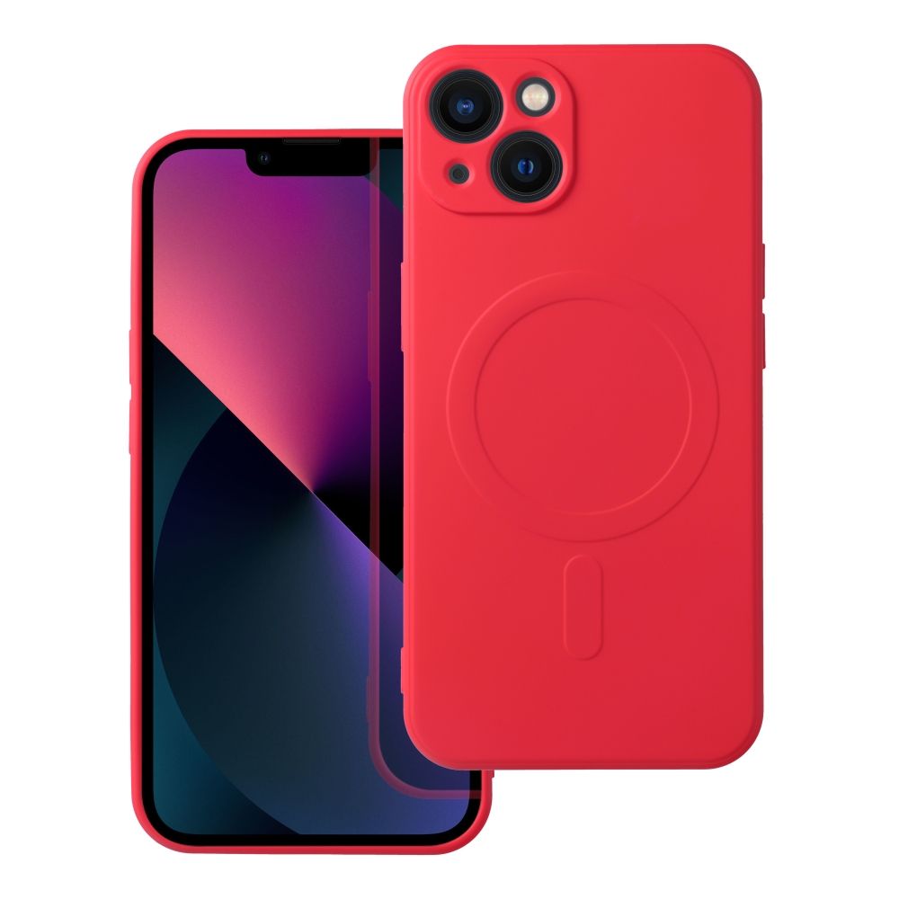 Ümbris Silicone Mag Cover iPhone 13 (punane)