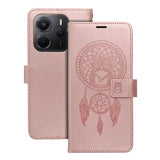 Ümbris kaanega Mezzo Book Xiaomi Redmi Note 15 Pro 5G (roosa kuldne)