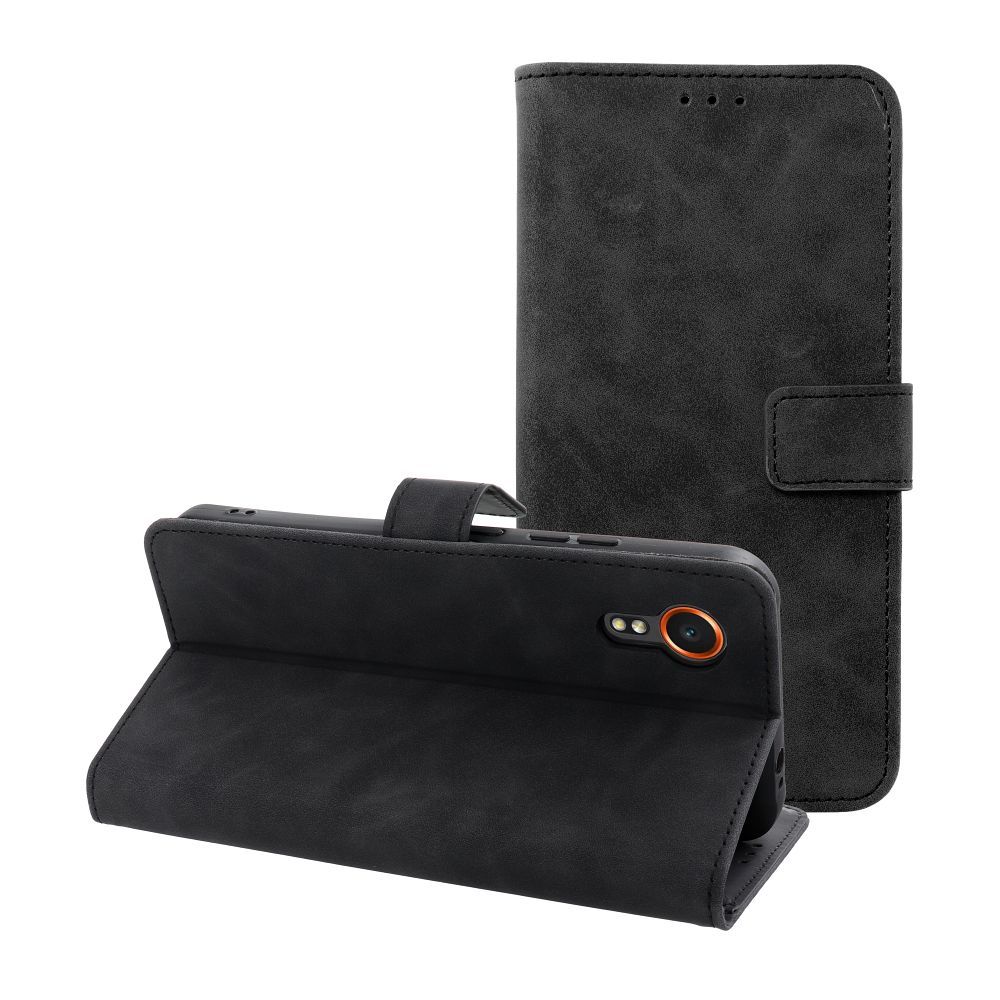 Ümbris kaanega TENDER Book Samsung XCover 7 (must)