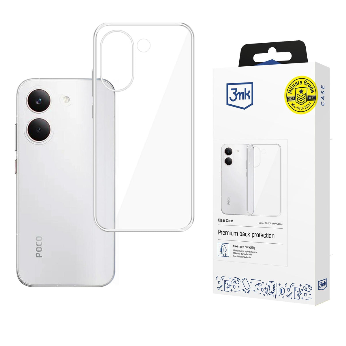 Silikoon 3mk Clear Case 1,2mm Xiaomi Poco X8 Pro (läbipaistev)