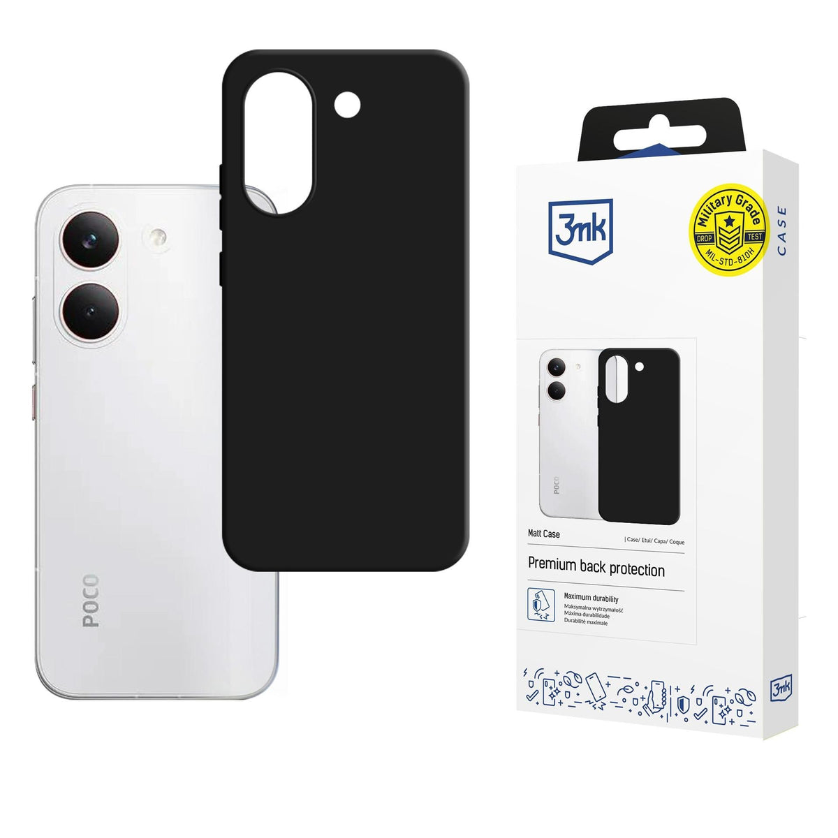 Silikoon 3MK Matt Case Xiaomi Poco X8 Pro (must)