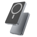 Akupank QUALO Recycling magnetic power bank 5000 mAh MagSafe 20W (titaan)