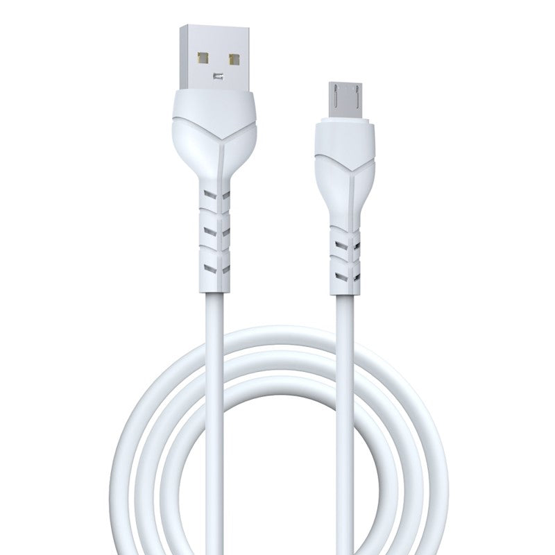 Juhe Devia Kintone EC144 Micro USB, 2.4A 1M (valge)