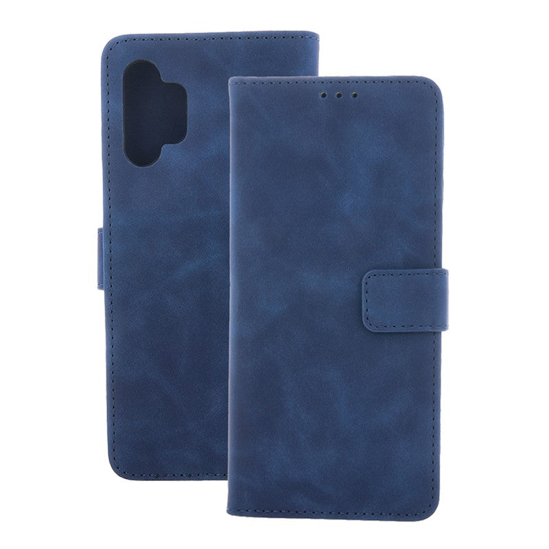Ümbris kaanega Smart Velvet Samsung Galaxy A57 5G (sinine)