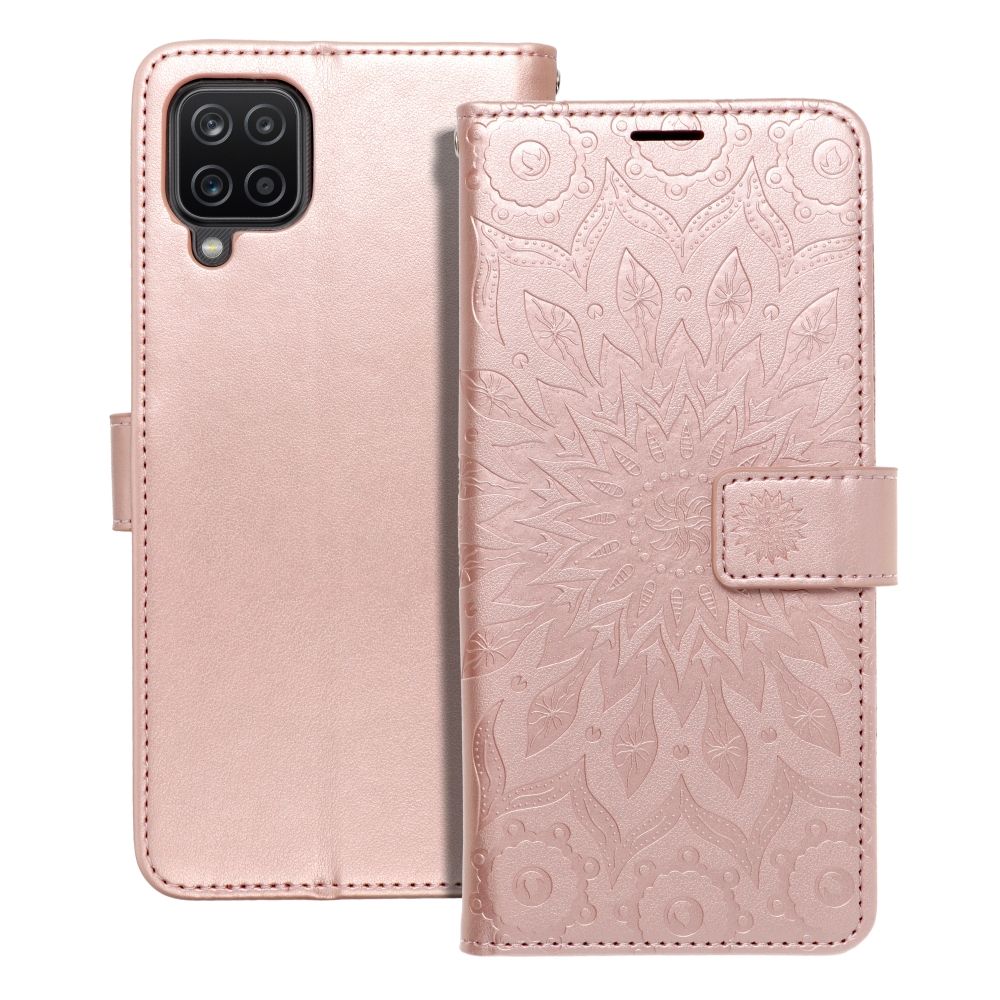 Ümbris kaanega Mezzo Samsung A12 (mandala/roosa)