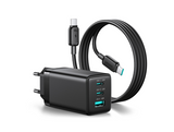 Adapter Joyroom JR-TG10 65W 2хType-C / USB-A, juhe Type-C/Type-C 100W (must)