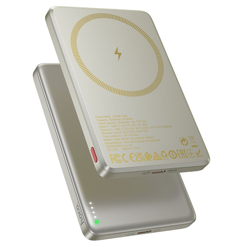 Akupank Hoco Q26A PD20W Magnetic 5000mAh (kuldne)