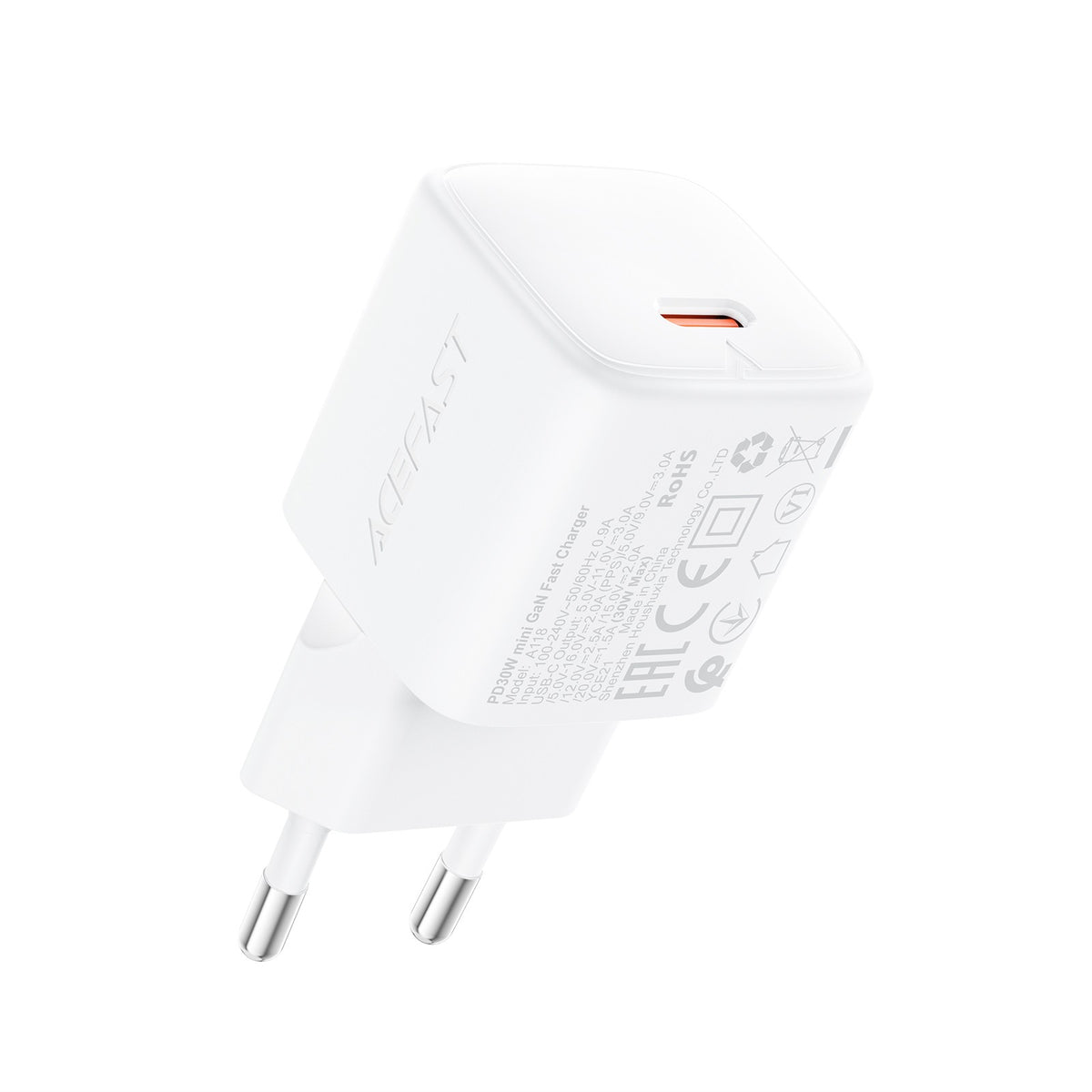 Laadija Acefast A118 30W USB-C (valge)