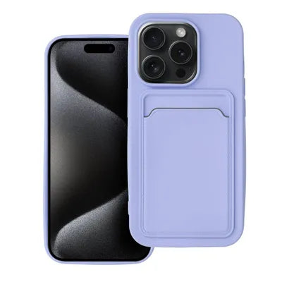Silikoon CARD Case iPhone 15 Pro (lilla)