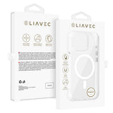 Ümbris Liavec Glossy Mag Apple iPhone 16 Pro Max (valge)