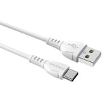 USB juhe Borofone Cable BX51 Triumph 3A USB-A to Type-C (1m / valge)