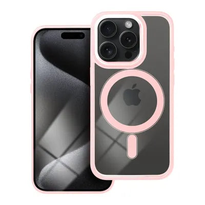 Ümbris Color Edge Mag Cover iPhone 15 Pro (roosa)