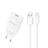 Laadija juhtmega Dudao A4EU, 2.1A USB-Lightning (valge)