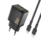 Laadija juhtmega Type-C-Type-C Dudao A23, 25w (must)
