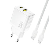 Laadija juhtmega Type-C-Type-C Dudao A23, 25w (valge)
