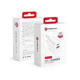 Laadija Forcell F-Energy USB C + USB A QC4.0 PD 3A 30W (valge)