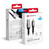 Juhe Forcell F-Energy USB-A - Lightning 2,4A 12W Cafule 2m (must)