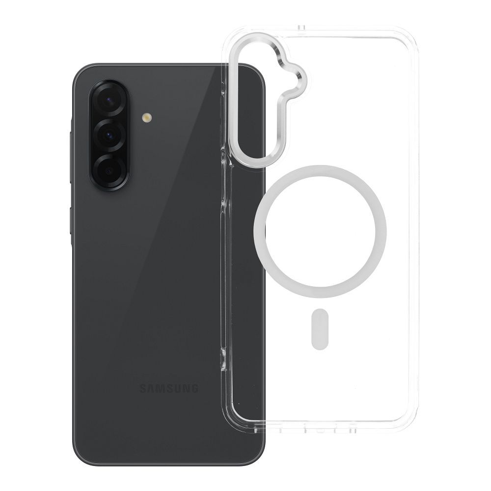Ümbris Frame Clear Hybrid Mag Cover Samsung A17 (läbipaistev)